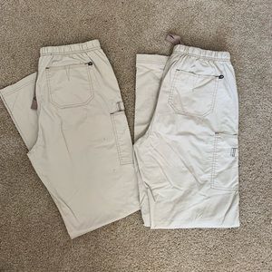 Tan scrubs pants